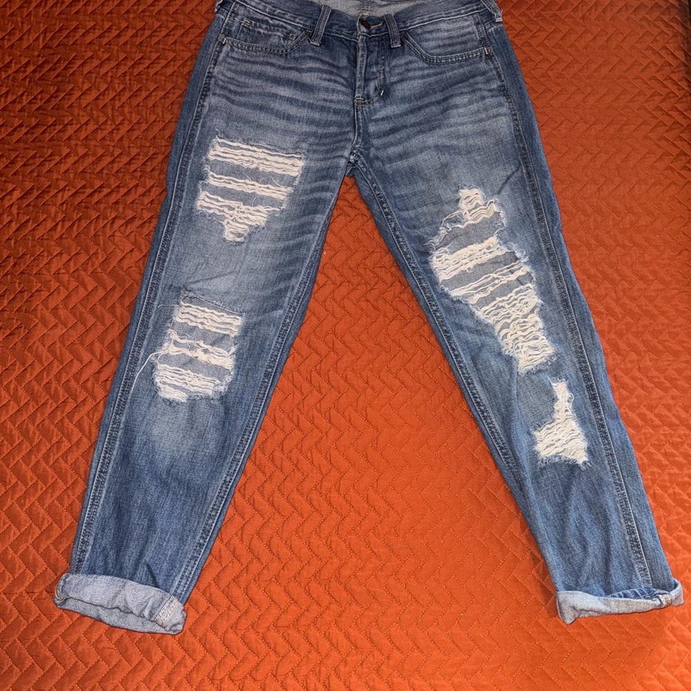 Hollister low rise boyfriend jeans